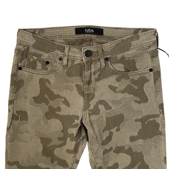 NWT CUT25 Yigal Azrouel  Skinny Camo Jeans - Ankle - Green -Camouflage - Size 25 - Picture 6 of 10